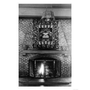  Interior View of the Main Lobby Fireplace   Lake Quinault 