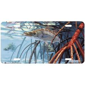 Snook in the Mangroves Snook Fishing License Plate by Don Ray from 
