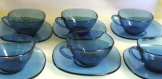   CUP & SAUCER SET 12 ITEMS FRANCE coffee set 6 cups 6 saucers  