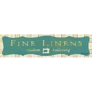     Fine Linens   Artist Susan Eby Glass   Poster Size 24 X 6 inches