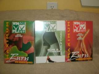 Windsor Pilates Fat Burning Program With 4 DVDs 3 New in Package 