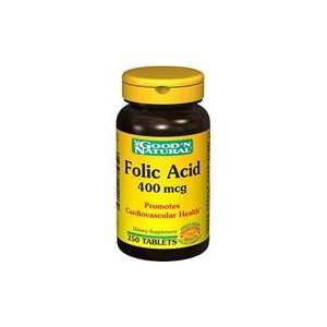 Folic Acid 400mcg   250 tabs,(Goodn Natural)