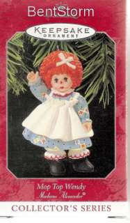   Mop Top Wendy Raggedy Ann Andy doll Madame Alexander XMAS Ornament NEW