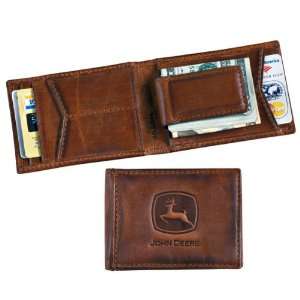   John Deere Fossil Carson Flip Leather Wallet   LP37695