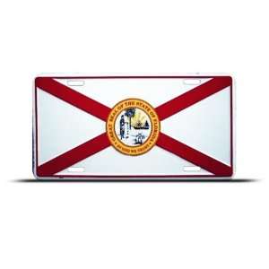  Florida State Seal Flag License Metal Plate Wall Sign 