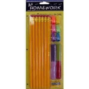   One Pencil,Cap erasers,Grips,Sharpener Case Pack 48