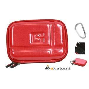  Red Universal Hard Carry Case for your 5 inch Garmin Nuvi 