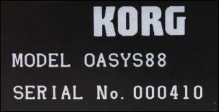 Korg Oasys 88 Studio Keyboard MINTY OS 1.31 1GB RAM EXS 1 EXS 2 STR 