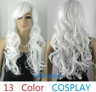   13 Different colors) COSPLAY Costume Party Long Straight Wavy Wig wigs