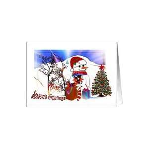  General / Family ~ Snowman / Christmas Tree Card Health & Personal