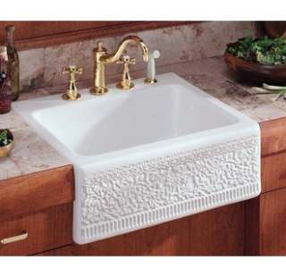    FC 0 White 25 Single Bowl Farm House Kitchen Sink From The  