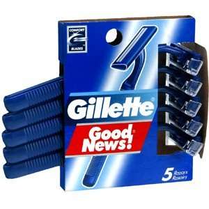  GILLETTE RAZOR GOOD NEWS Pack of 5 by PROCTER & GAMBLE 