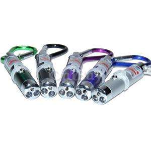  3in1 LED Torch Flashlight Light Laser Pointer Pen 