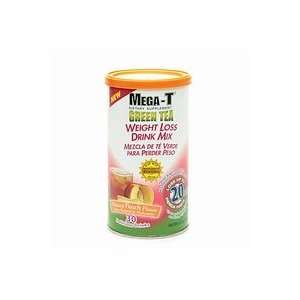  Mega t Green Tea Weight Loss Drink Mix, Natural Peach Flavor 