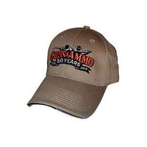  Guns and Ammo Logo Cap ~ Hunting Hat ~ 50 Years ~ NEW 