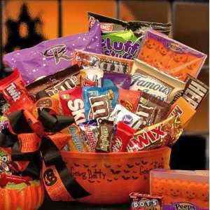 No Tricks Just Treats Halloween Candy Gift Basket for Kids  