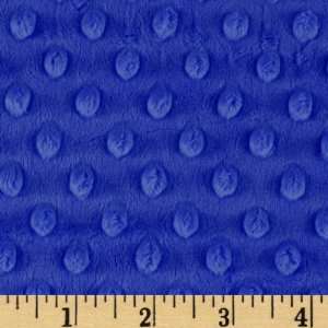  60 Wide Minky Cuddle Dimple Dot Electric Blue Fabric By 