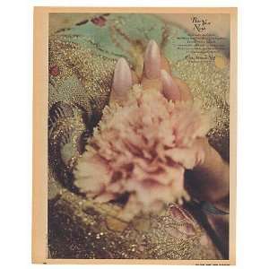  1965 Eylure Slimline Nails Pink Rose Print Ad (24375 