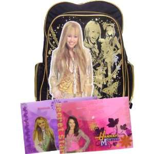 Hannah Montana Gold & Black Backpack Bonus 2 Hannah Montana Clear 
