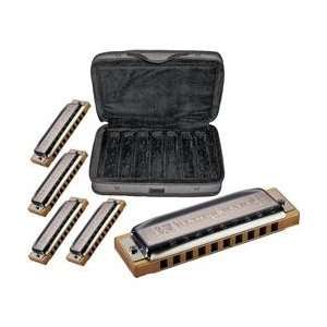  Hohner Case Of Blues Harmonica 5 Pack Musical Instruments