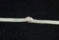 Vintage Italy Sterling Love Knot Bracelet 6142  