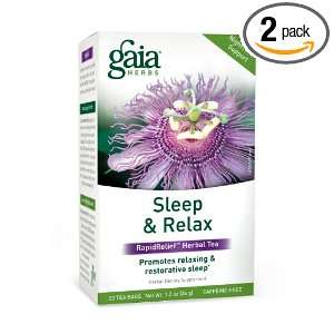  Gaia Herbs Sleep and Relax Herbal Tea, 1.20 Ounce (Pack of 
