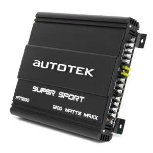   new autotek at 1200 1200w 4 channel car amplifier amp