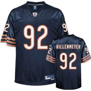  Hunter Hillenmeyer Navy Reebok NFL Premier Chicago Bears 