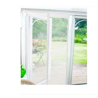 White Magnetic Insect Door Screen Curtain Wasp Patio Draught Brand New 