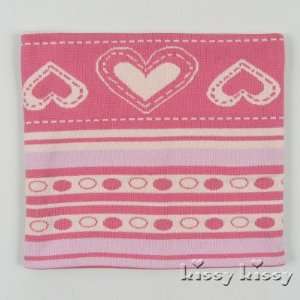 Kissy bkissy Baby blanket Pink hearts and Flowers Baby 