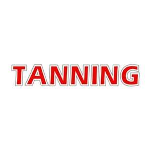 Tanning Window Cling Sign