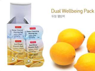 Purederm dual wellbeing wash off massage facial mask peeing gel 