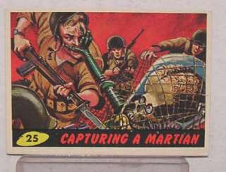 Original 1962 MARS ATTACKS Trading Card # 25 EX+  