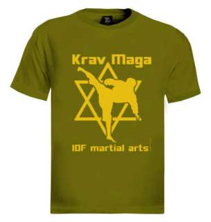 IDF martial arts T Shirt Krav maga star of david israel  