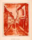   Main Street Streetscene Maurice de Vlaminck Residential Art