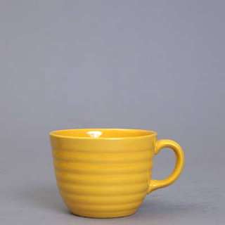 Vintage Bauer Pottery USA Ring Yellow Punch Cup  