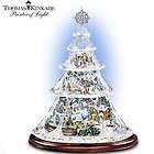 Thomas Kinkade Holiday Reflections Christmas Tree w/Train Animated 