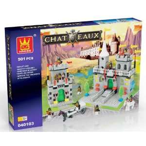  CASTLE   BUILDING BLOCKS 501 pcs set 40103 in HUGE GIFT BOX LEGO 