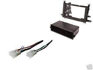 Radio Install Double Din Mount Dash Kit + Wire Harness  