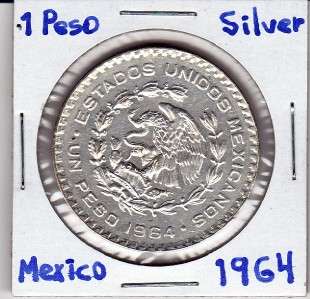 Mexico Collection 11 Coins Set Pesos 10% Silver 1957 67  