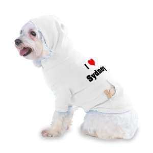  I Love/Heart Sydney Hooded T Shirt for Dog or Cat X Small 