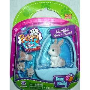    Puppy in My Pocket & Friends Bunny Family   Priscilla Toys & Games