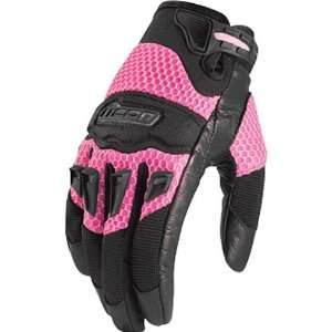 Icon Twenty Niner Womens Motorcycle Gloves Pink LG 