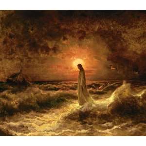  Christ Walking on the Waters By Julius Sergius Von Klever 