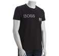 hugo boss hugo boss black black cotton terni 41 graphic pocket t shirt
