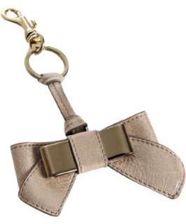   leather bow key chain  