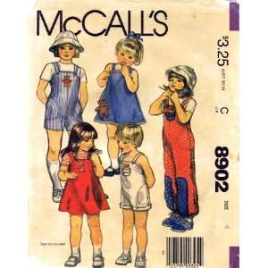  McCalls 8902 Sewing Pattern Girls Jumpsuit Romper Jumper 