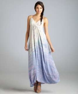 Gypsy 05 purple marbled silk Taylor maxi dress