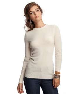 Hayden cream cashmere crewneck sweater  