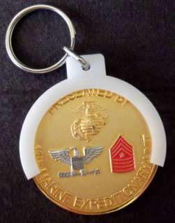 Military CHALLENGE COIN Holder Key Chain CHAMP  